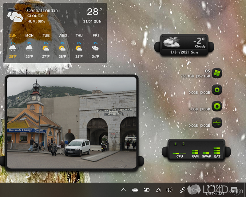 Powerful desktop customization platform that provides access to numerous widgets - Screenshot of XWidget