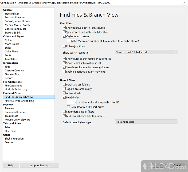 Portable tabbed file manager for Windows - Screenshot of XYplorer