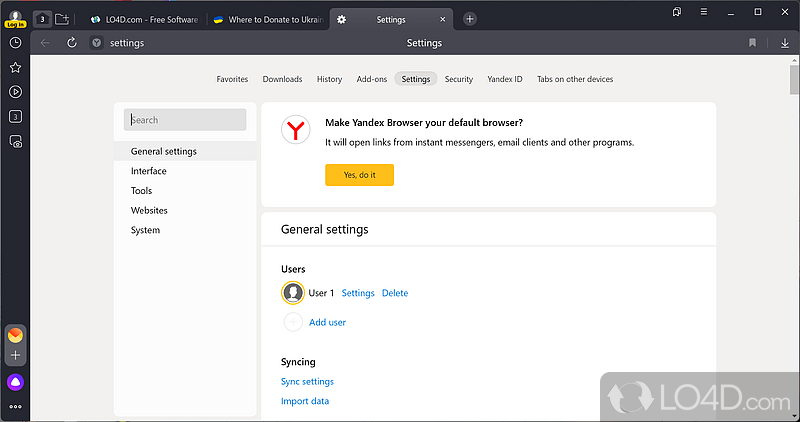 Reliable browser with a set of additional functions - Screenshot of Yandex.Browser