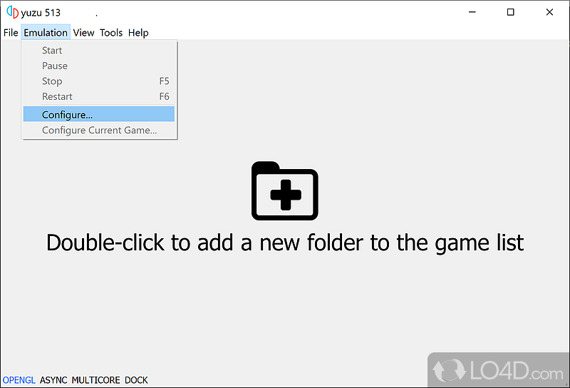 Nintendo Switch emulator for PC - Screenshot of yuzu