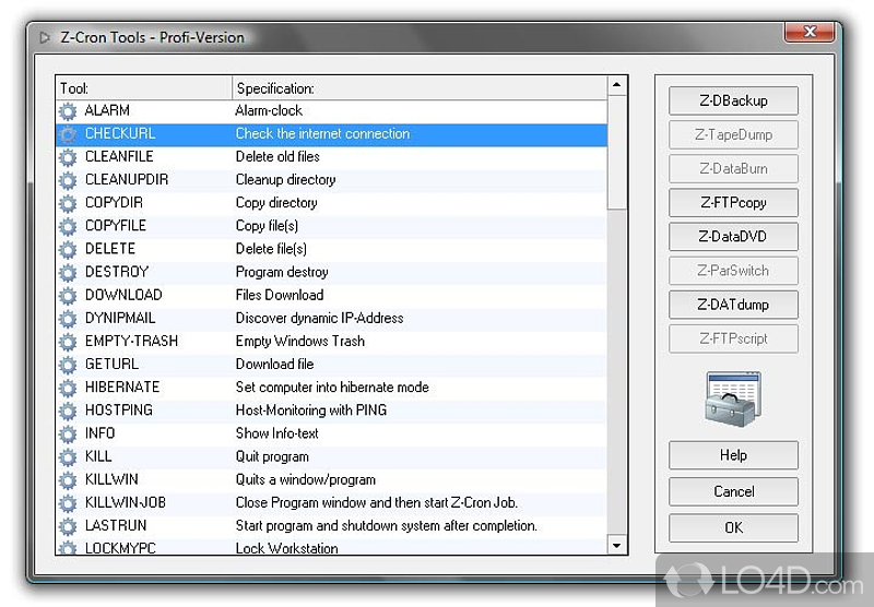 Automatical burning to CD/DVD/Blu-Ray - Screenshot of Z-DataDVD