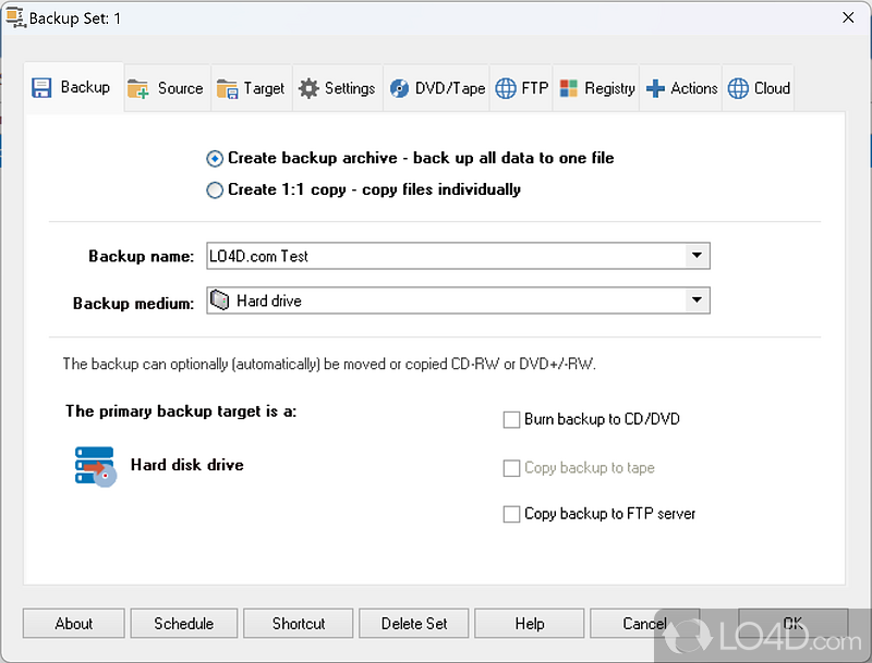 An efficient backup utility - Screenshot of Z-DBackup