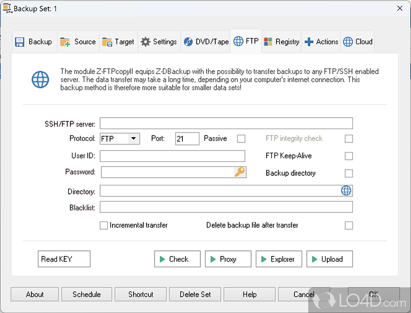 Z-DBackup screenshot