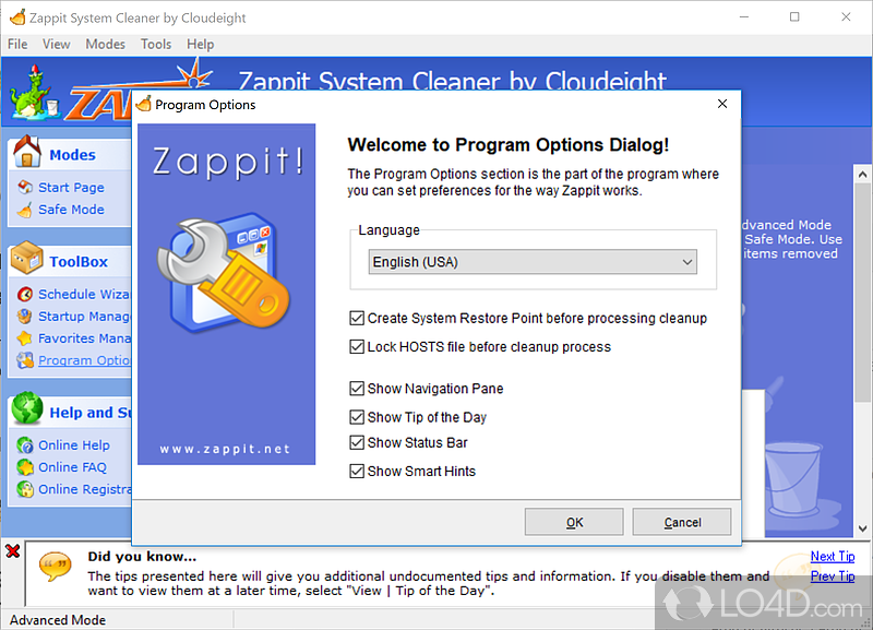 Zappit System Cleaner screenshot