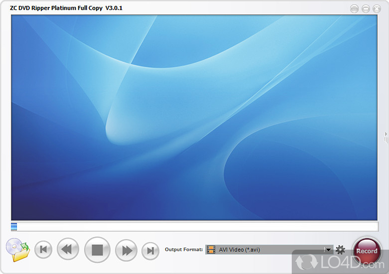 ZC DVD Ripper Platinum: Clean looks - Screenshot of ZC DVD Ripper Platinum