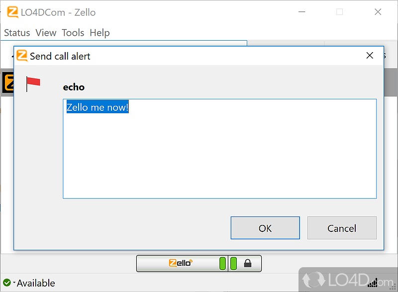 Zello: User-friendly GUI - Screenshot of Zello