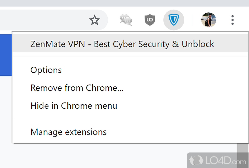 VPN protection. Hide your IP and protect the privacy - Screenshot of ZenMate