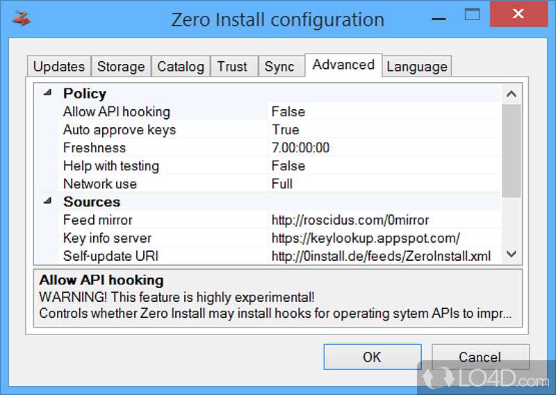 instaling Zero Install 2.25.0