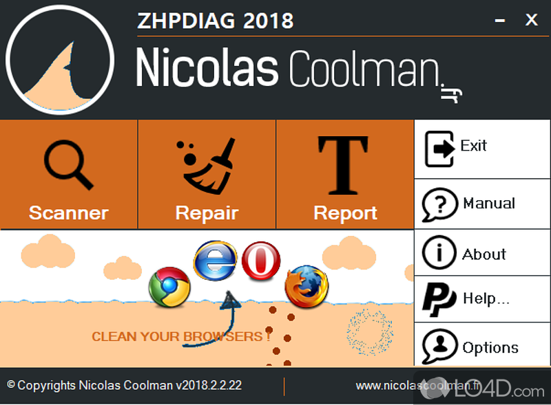 Perform a full-system diagnosis of computer and detect unwanted items that may make system vulnerable to malware - Screenshot of ZHPDiag