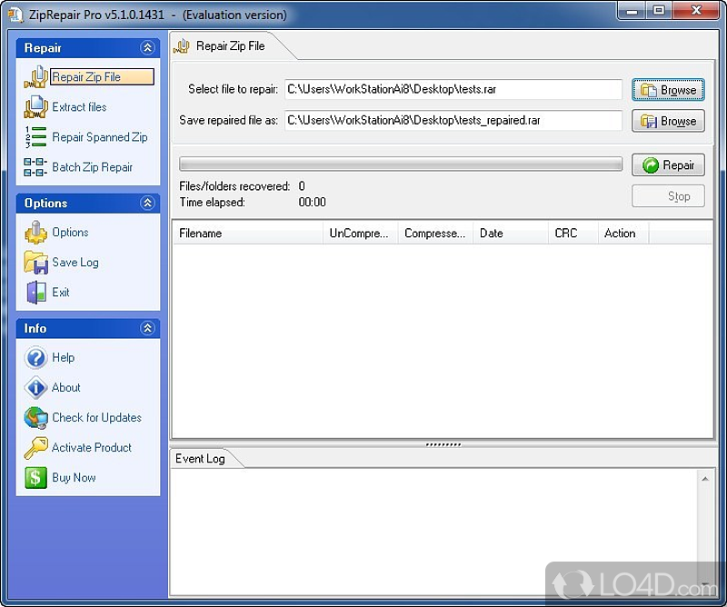Zip Repair Pro screenshot