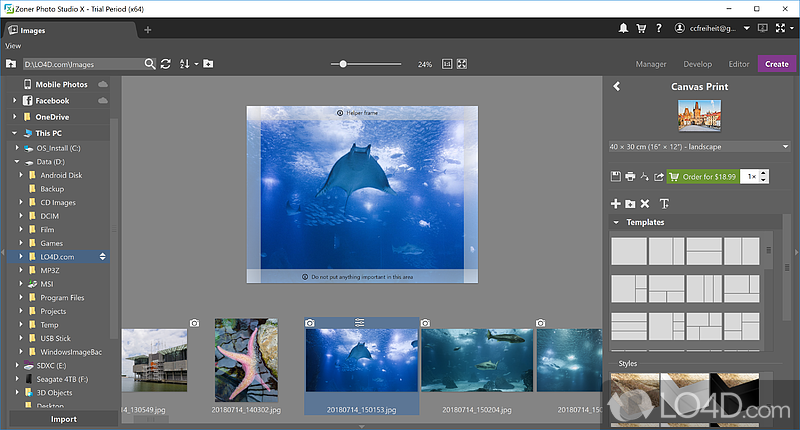 Sort, rename, label and organize photos from camera - Screenshot of Zoner Photo Studio X