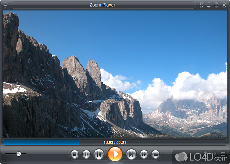Play favorite movies and homemade clips - Screenshot of Zoom Player Home Free