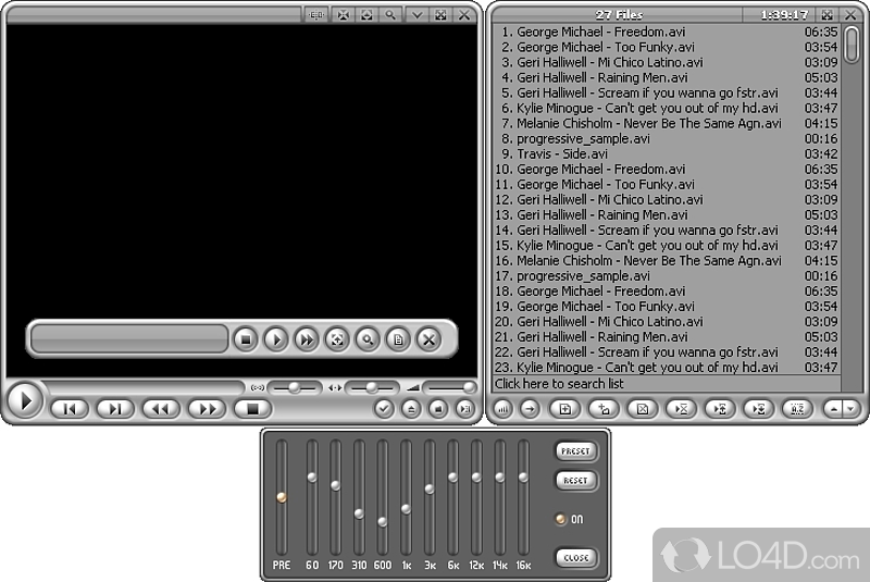 Play media files from computer and manage library - Screenshot of Zoom Player Home Free