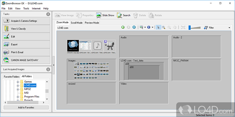 Image management utility from Canon that can help you edit pictures - Screenshot of ZoomBrowser EX