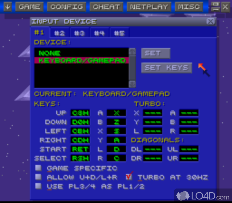 ZSNES: NES and SNES - Screenshot of ZSNES