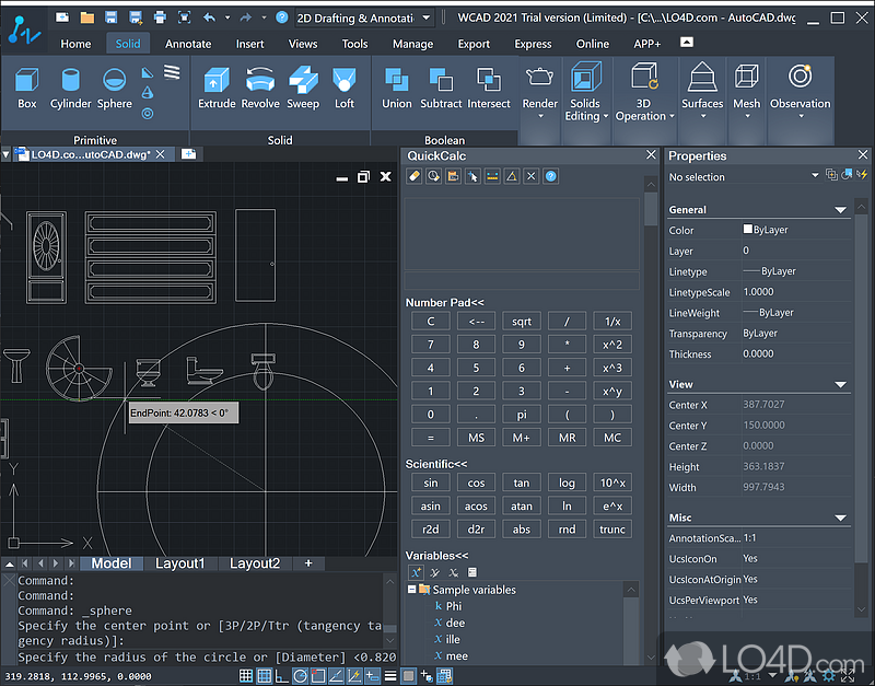 Huge variety of tools - Screenshot of ZWCAD