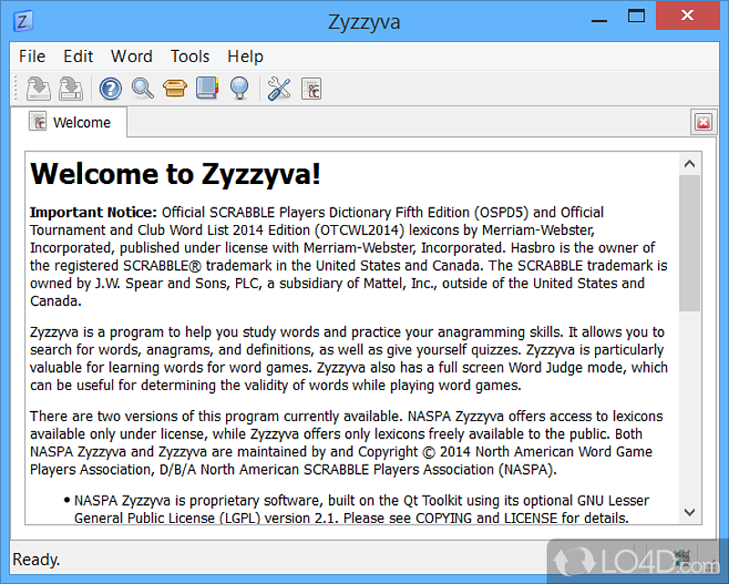 Straightforward environment - Screenshot of Zyzzyva