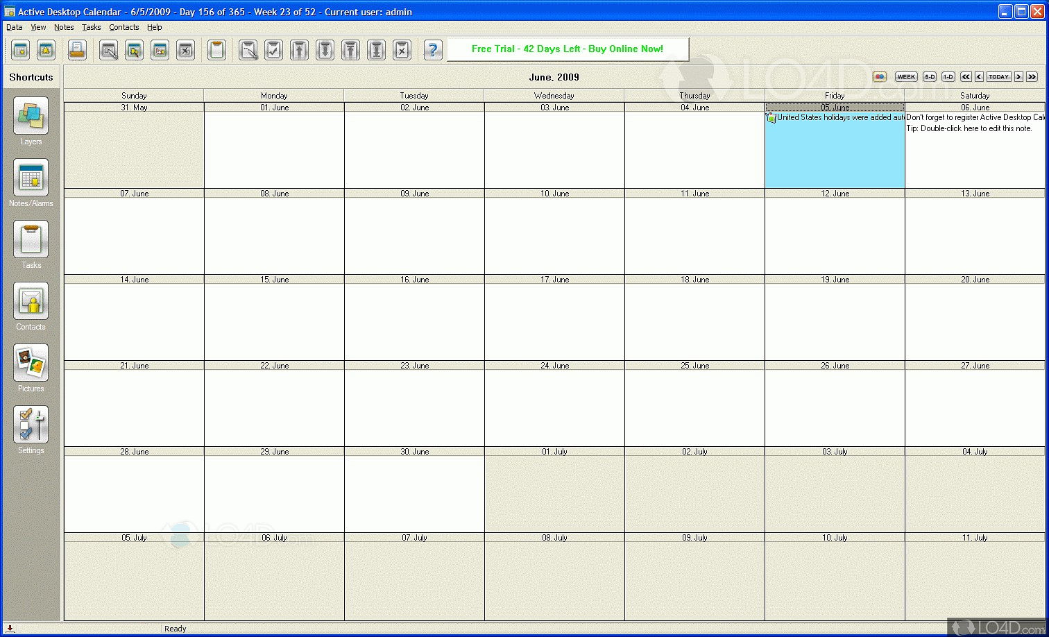 Active Desktop Calendar Download