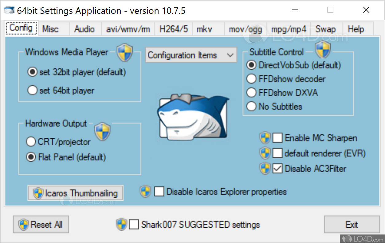 shark007 advanced codec pack