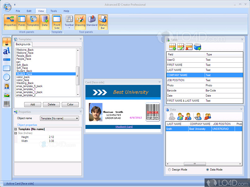 Advanced ID Creator Professional    10.5.276  ID card designer for Windows