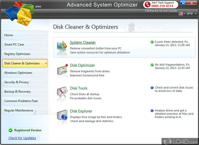 Advanced System Optimizer 3.81.8181.238 free downloads