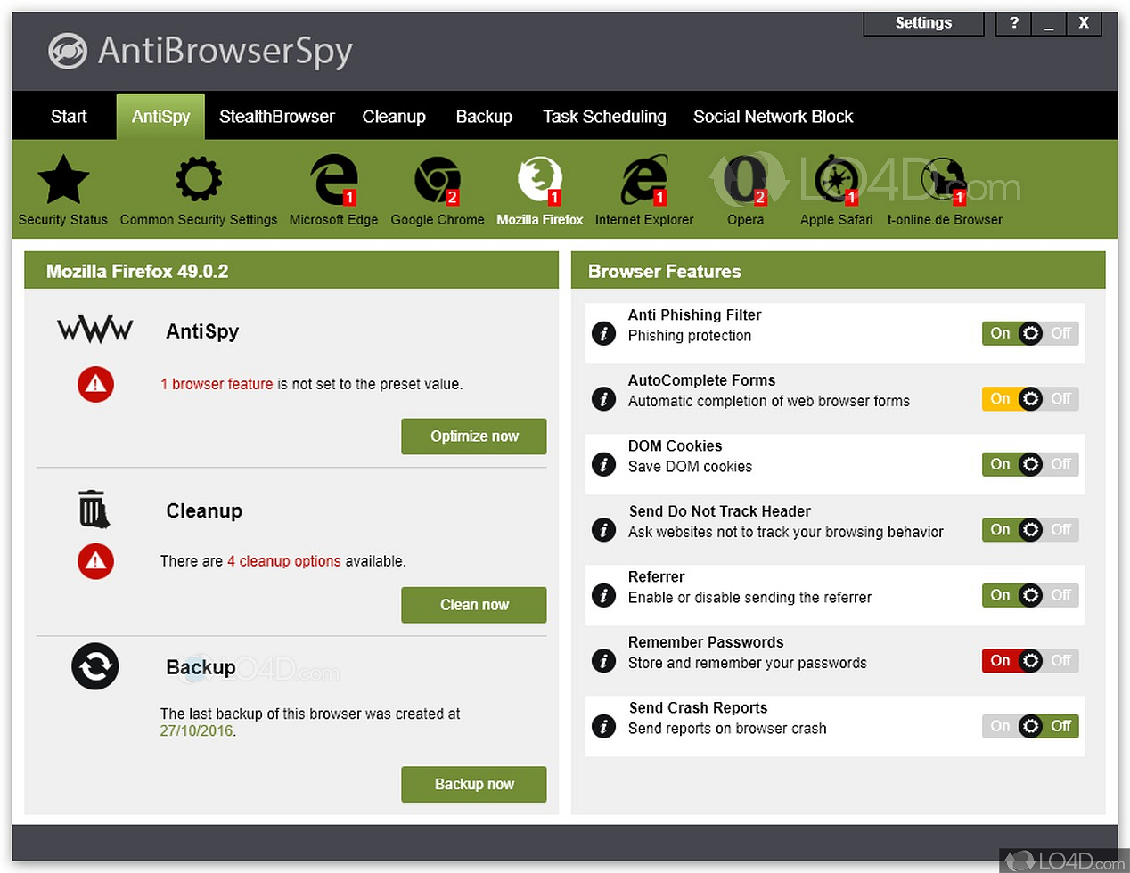 AntiBrowserSpy Pro 2024 7.0.49884 download the new version for windows