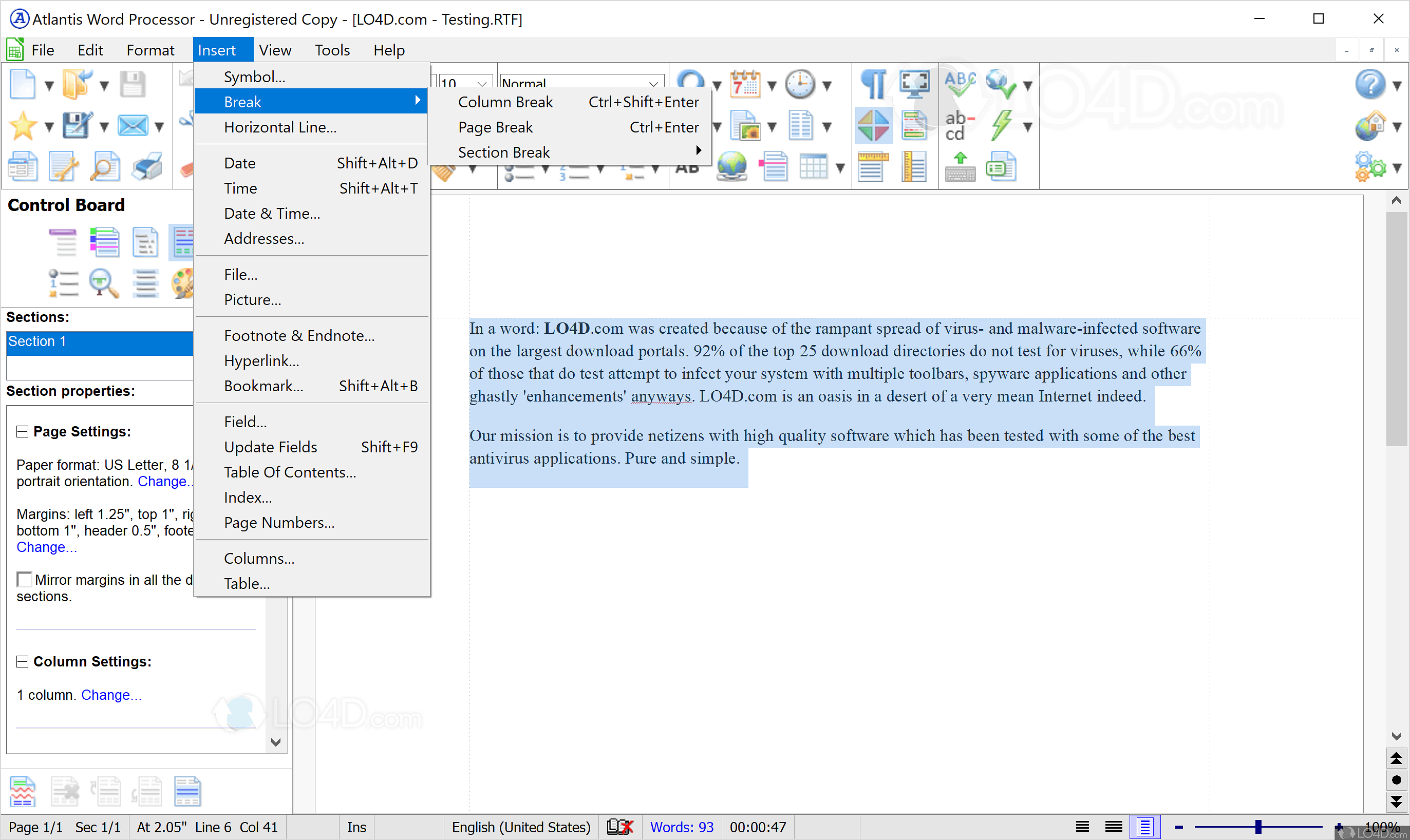 instal the new version for windows Atlantis Word Processor 4.3.1.3