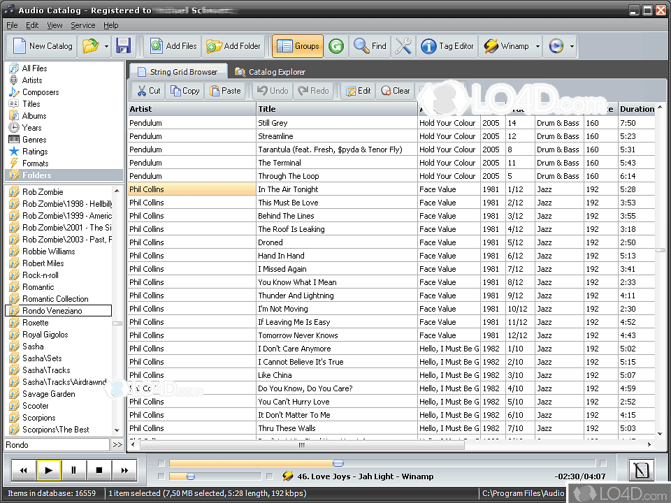 Audio Catalog music manager