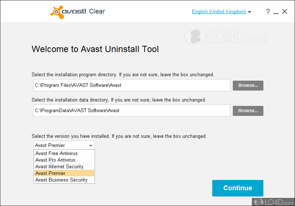 downloading Avast Clear Uninstall Utility 23.9.8494
