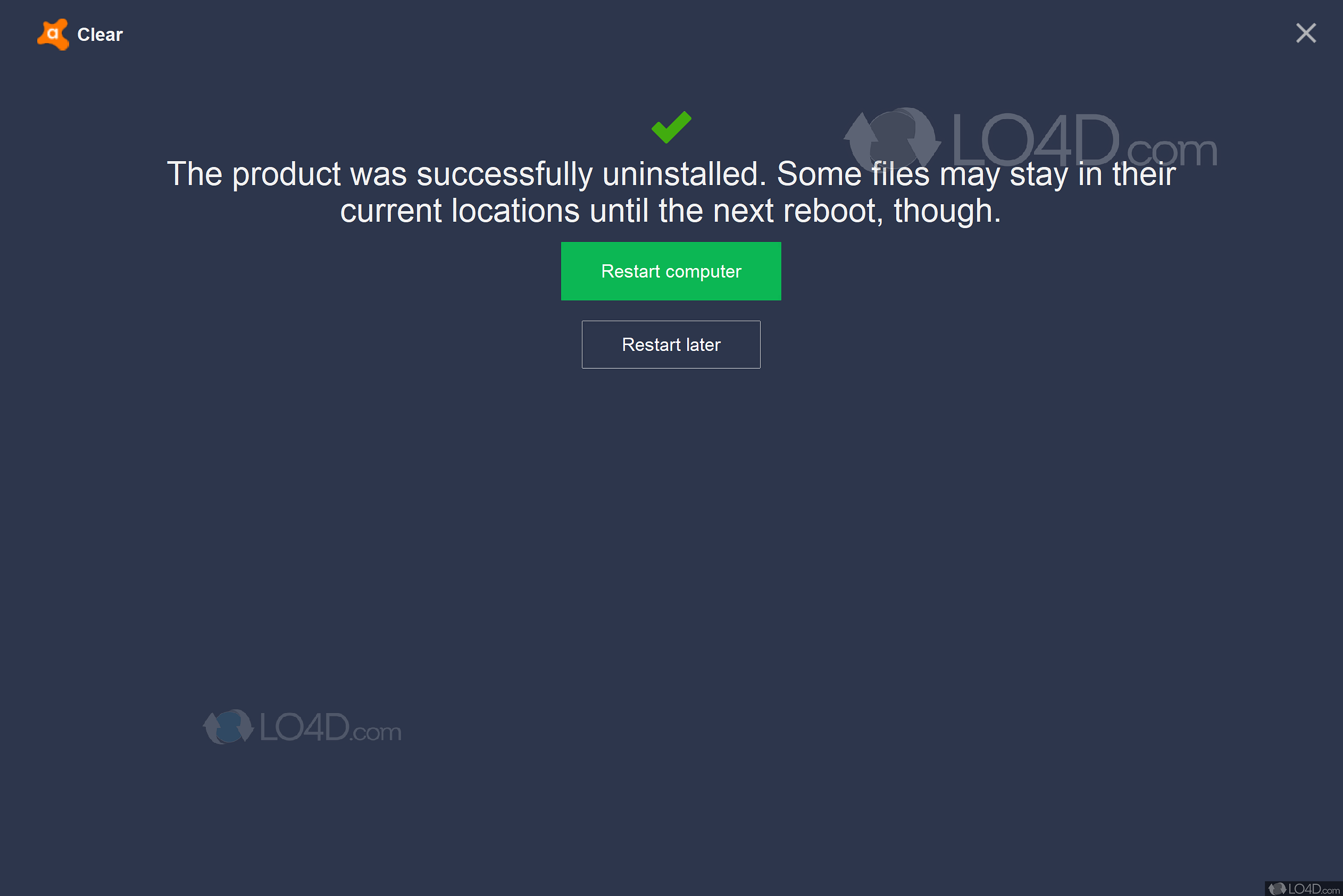 Avast Clear Uninstall Utility 23.10.8563 free downloads