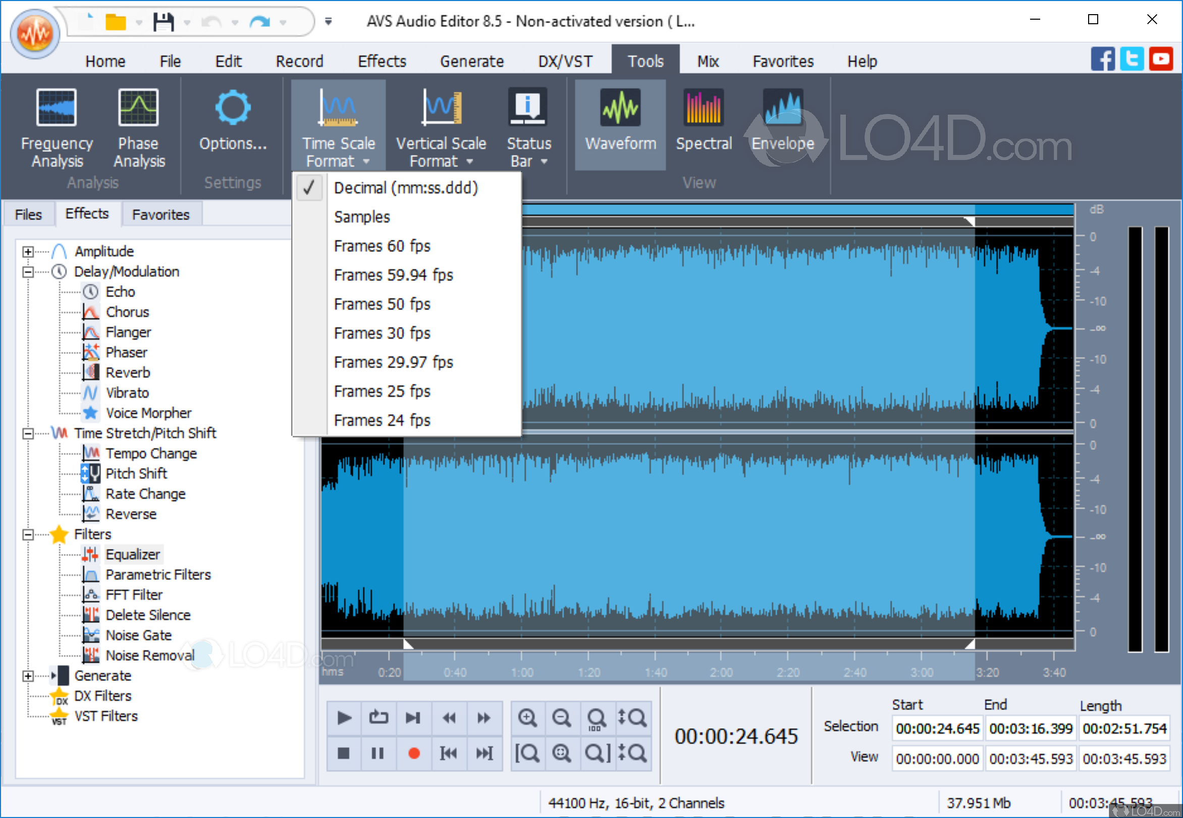 wavepad audio editor initial release