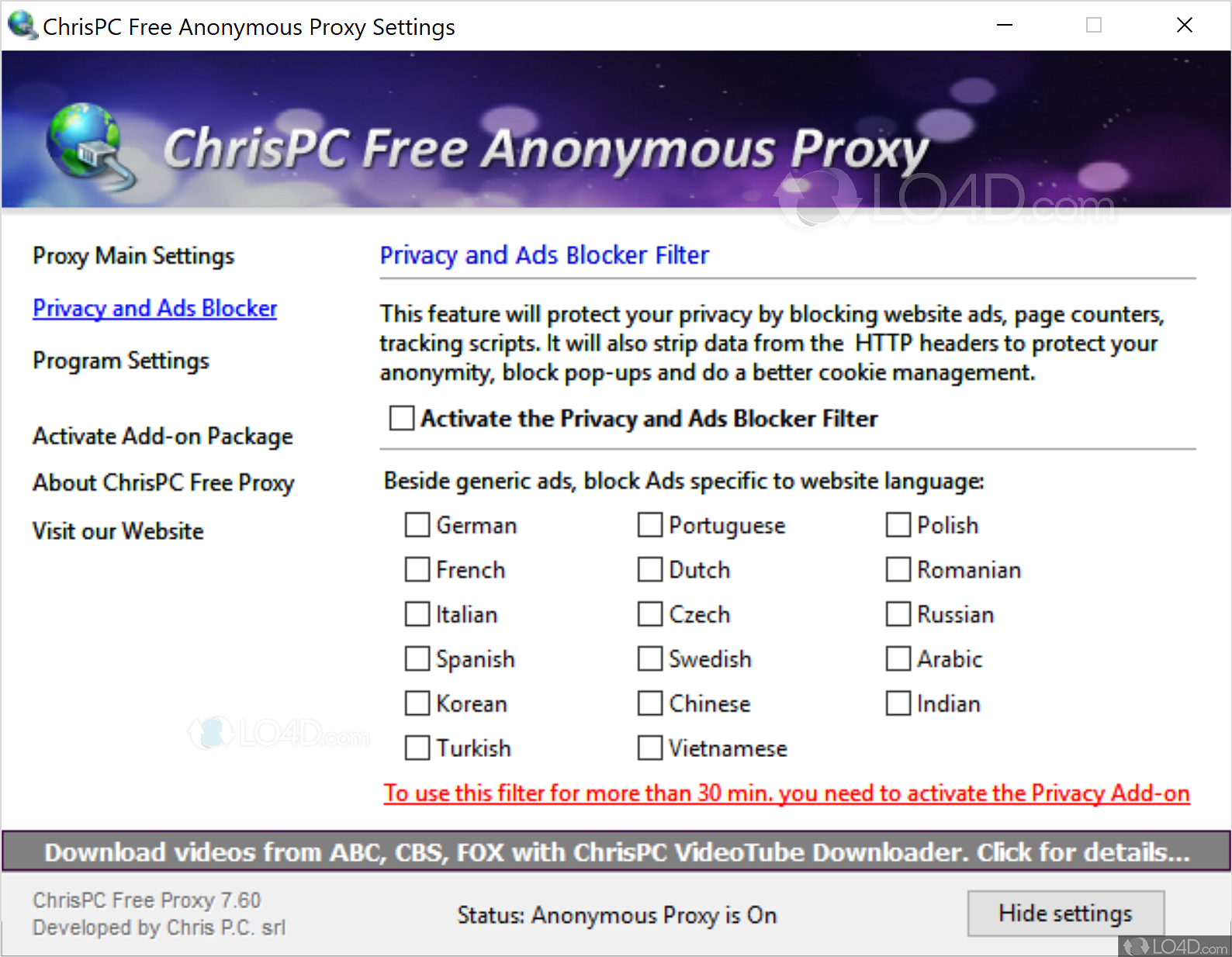 ChrisPC Free VPN Connection 4.06.15 for apple download free