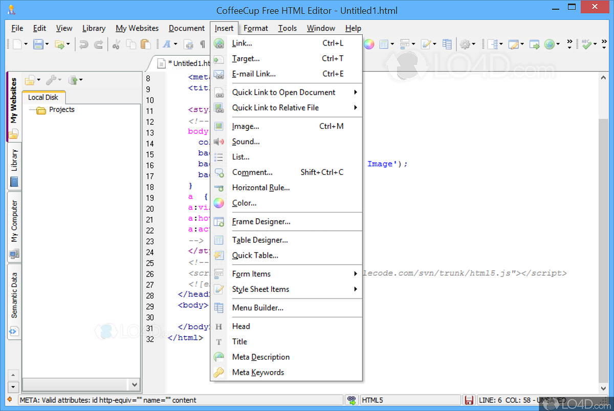 coffee cup html editor free download full version