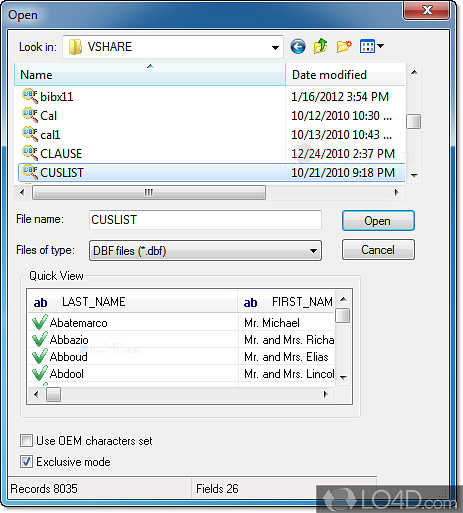 DBF Viewer 2000 - Download