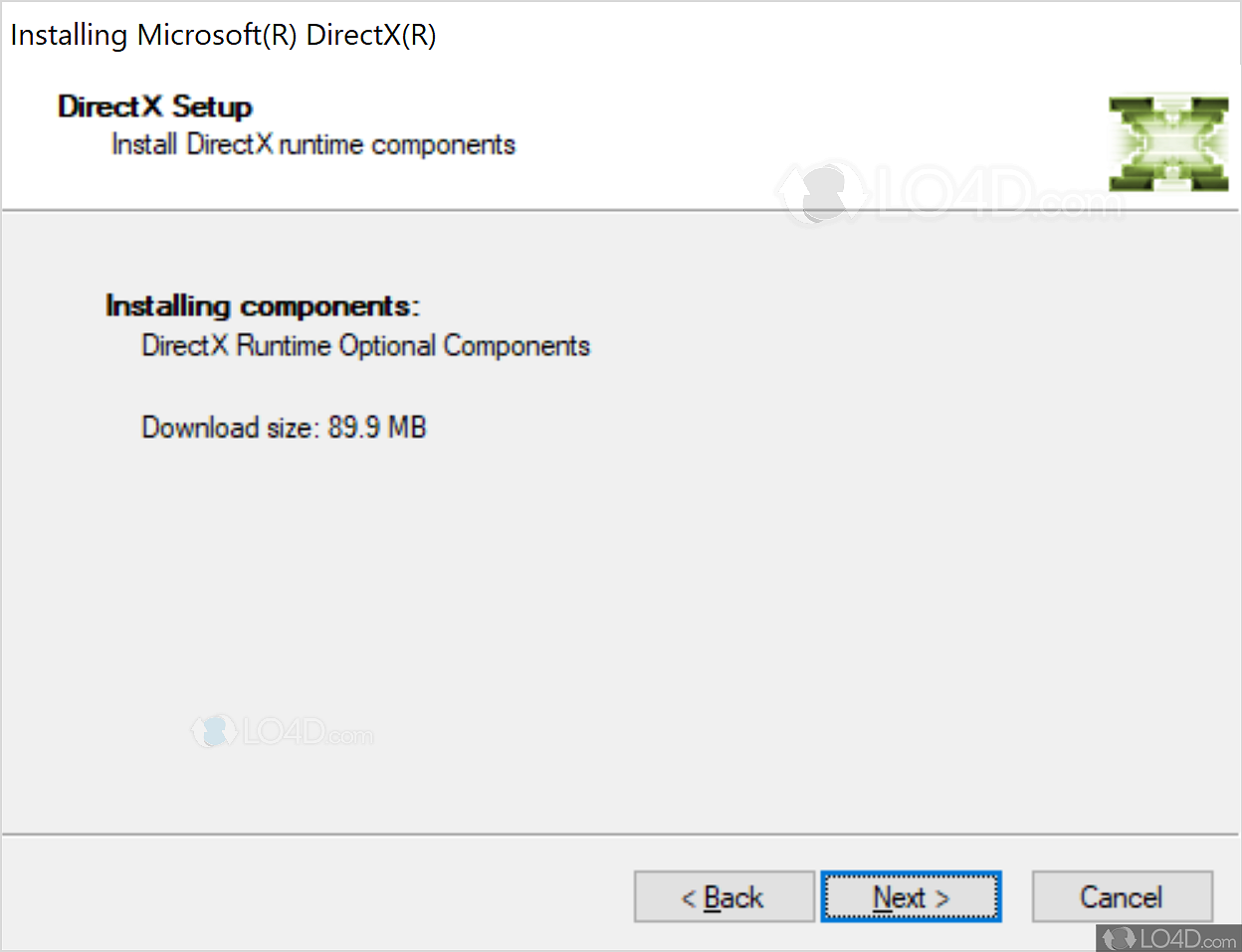 DirectX End User Runtime Web Installer Download