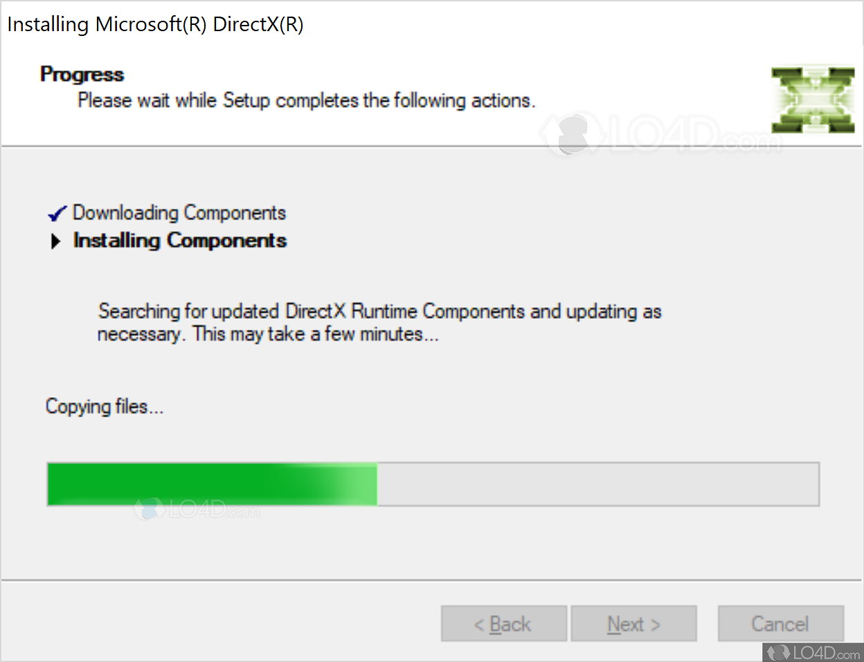 среда выполнения Microsoft DirectX для конечных пользователей Windows 8