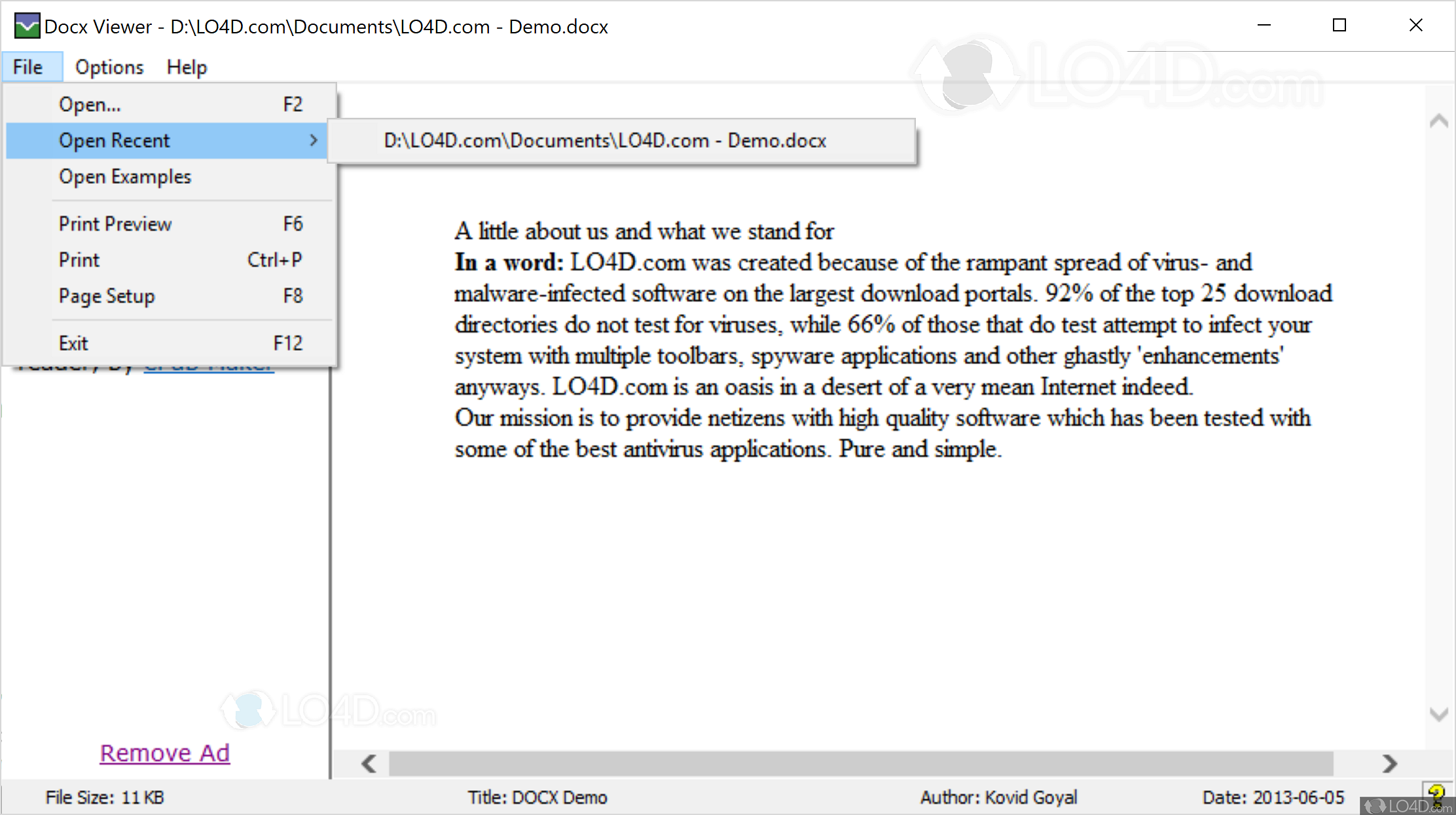 docx viewer freeware