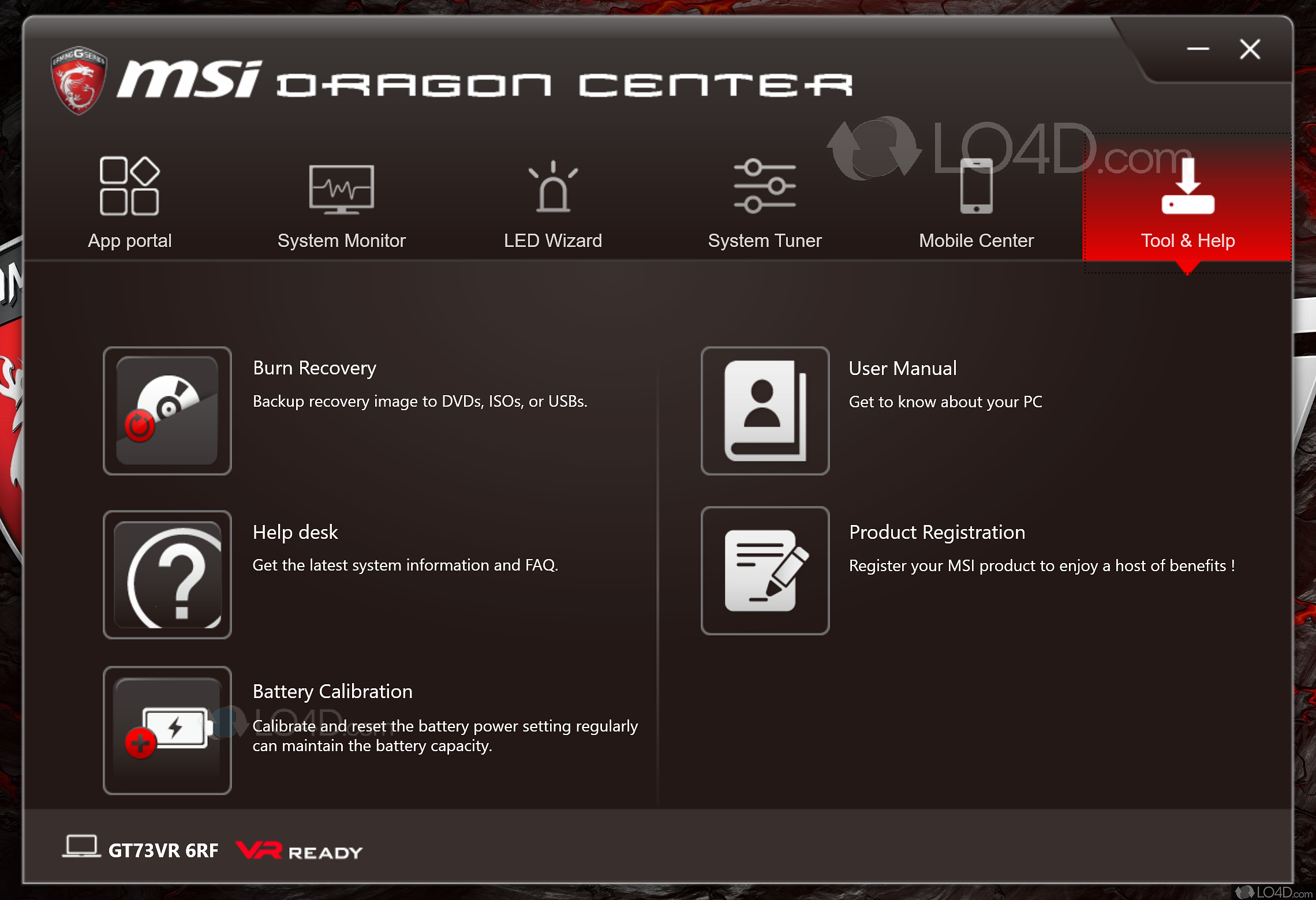 dragon center for laptop