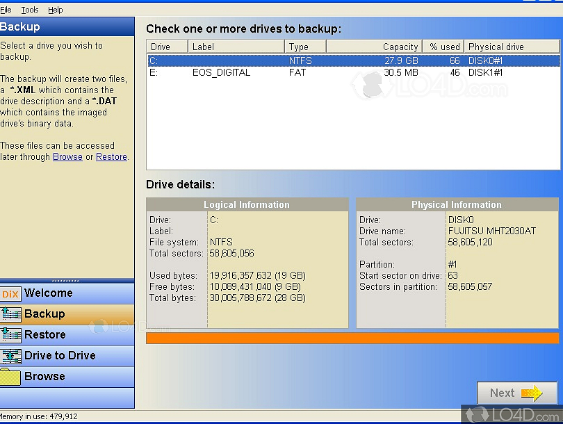DriveImage XML Download