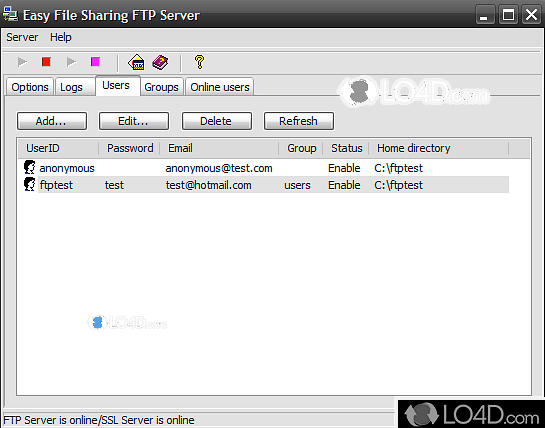 share file through ftp