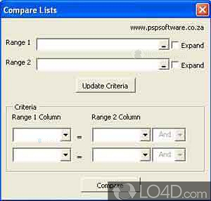 excel compare list