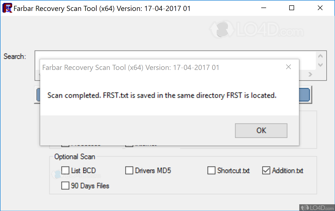 is farbar recovery scan tool x64 safe