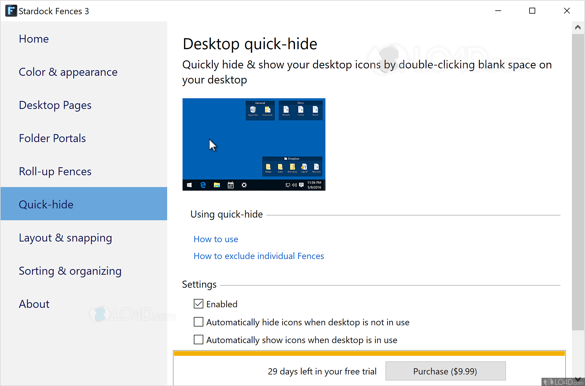AutoHideDesktopIcons 6.06 for windows download free