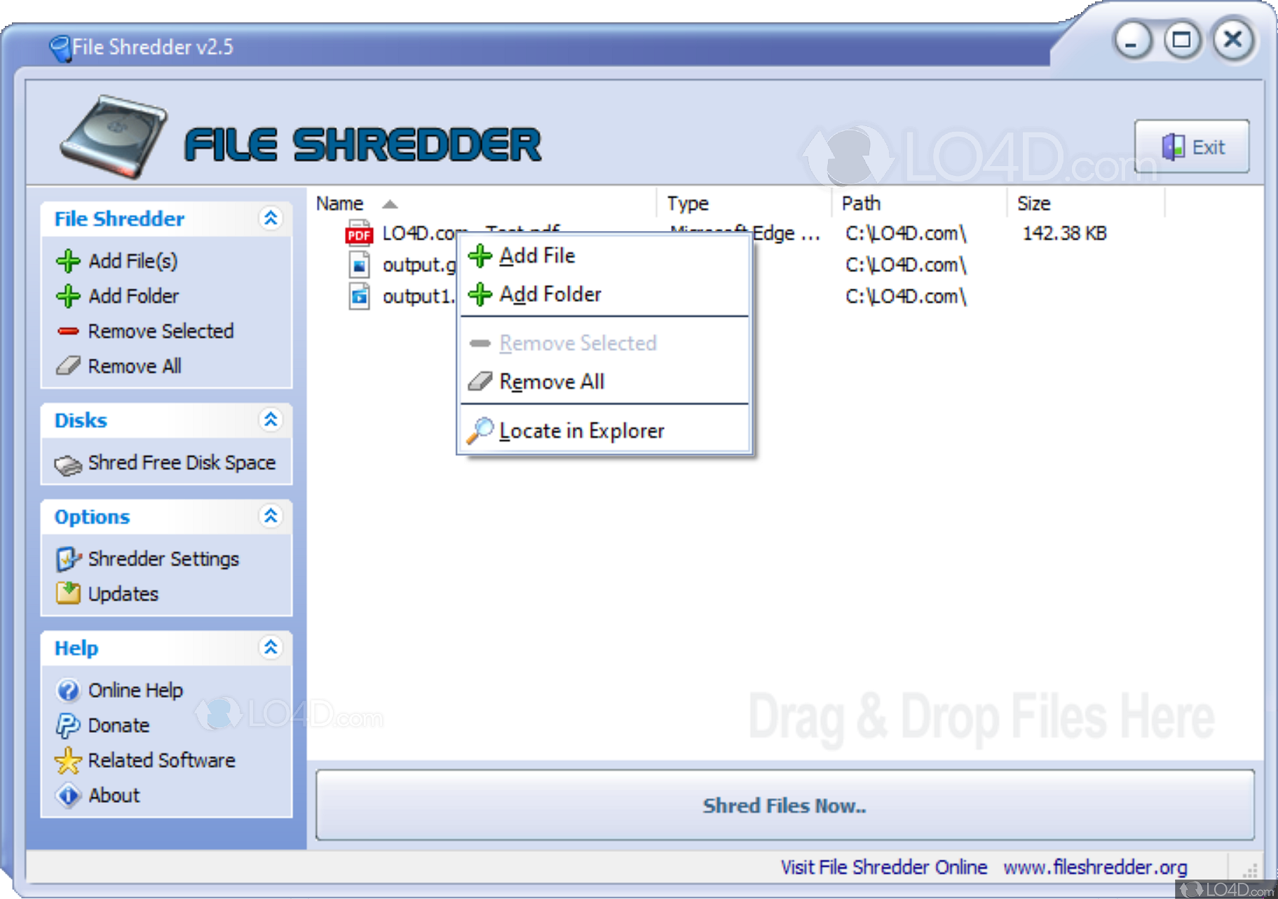 file shredder 2.50 windows 10