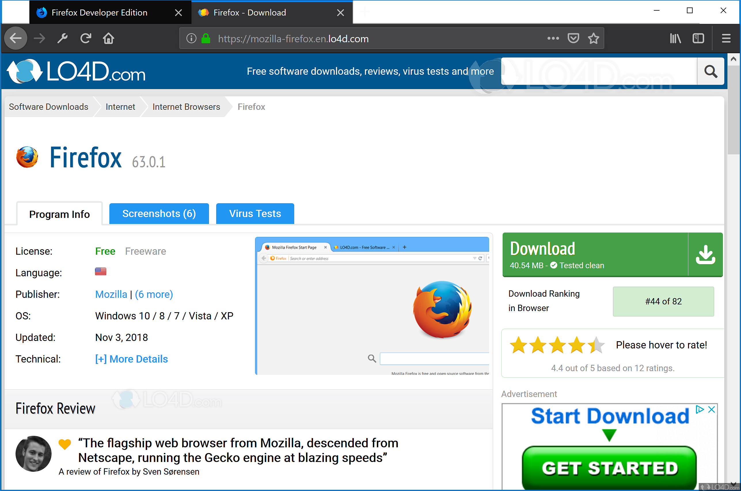 Firefox Developer Edition Download