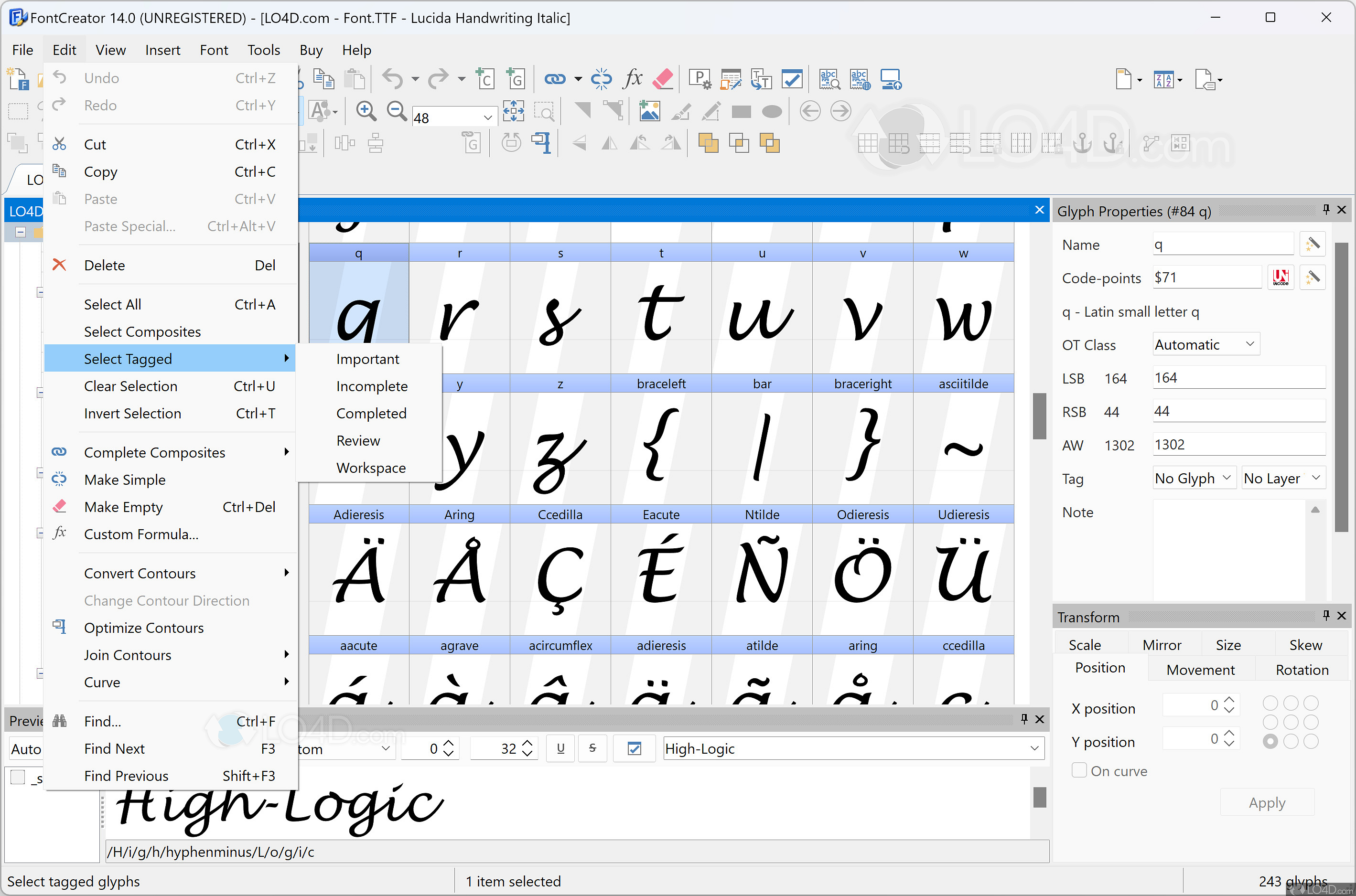 download the new version for ios FontCreator Professional 15.0.0.2945