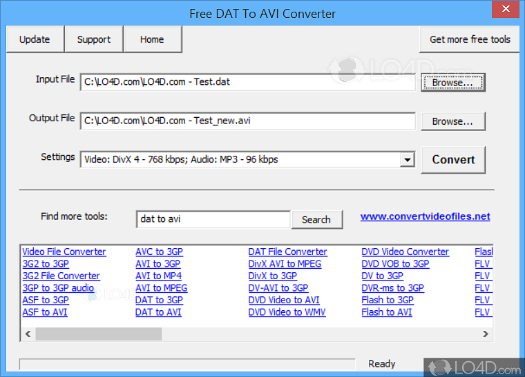 Free DAT to AVI Converter - Download