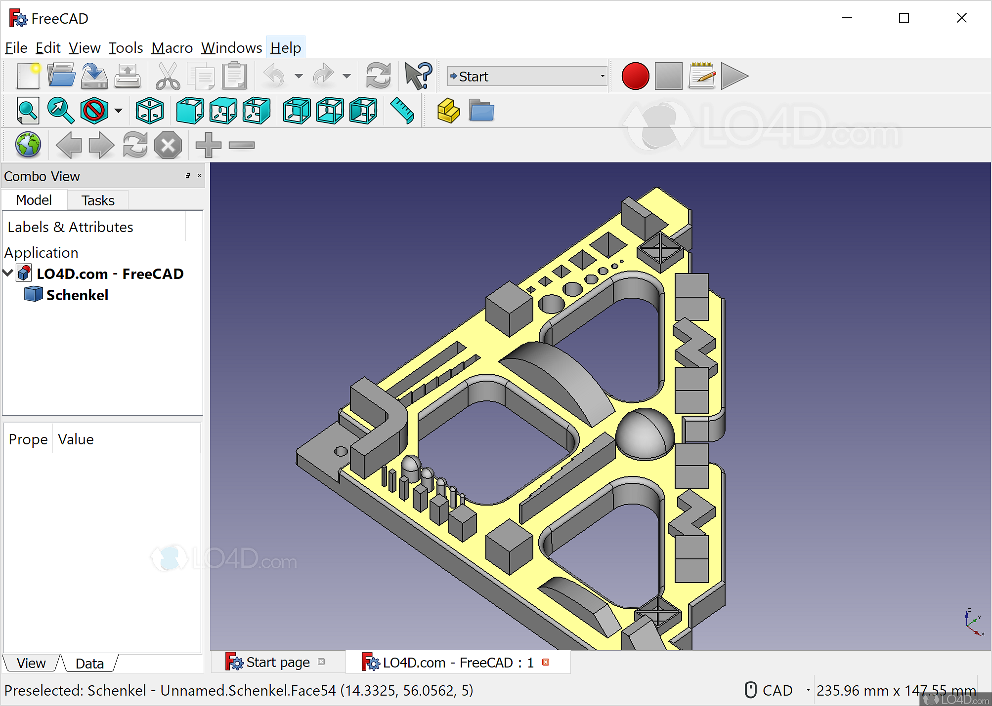 Freecad модель по фото