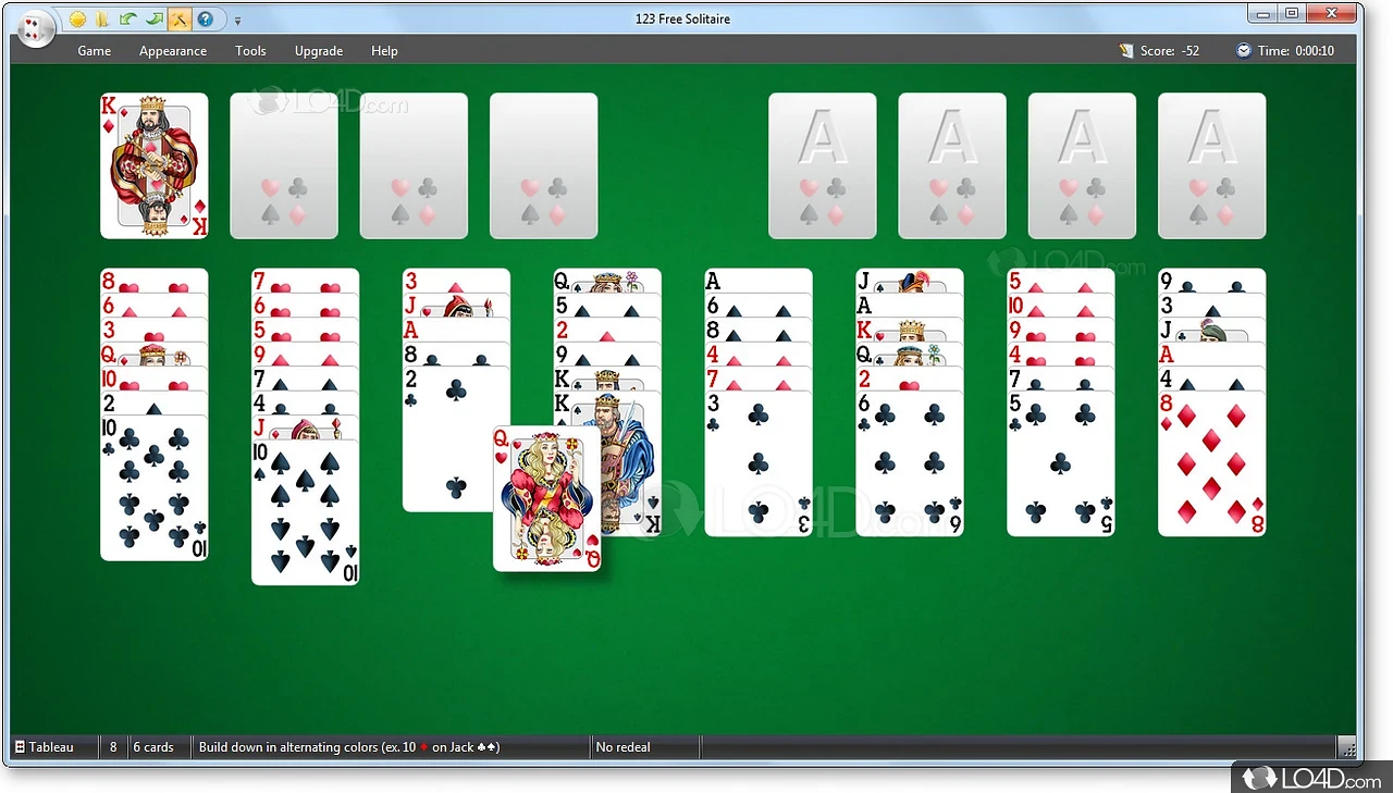 Solitaire - Jogos Online Grátis - Jogos123