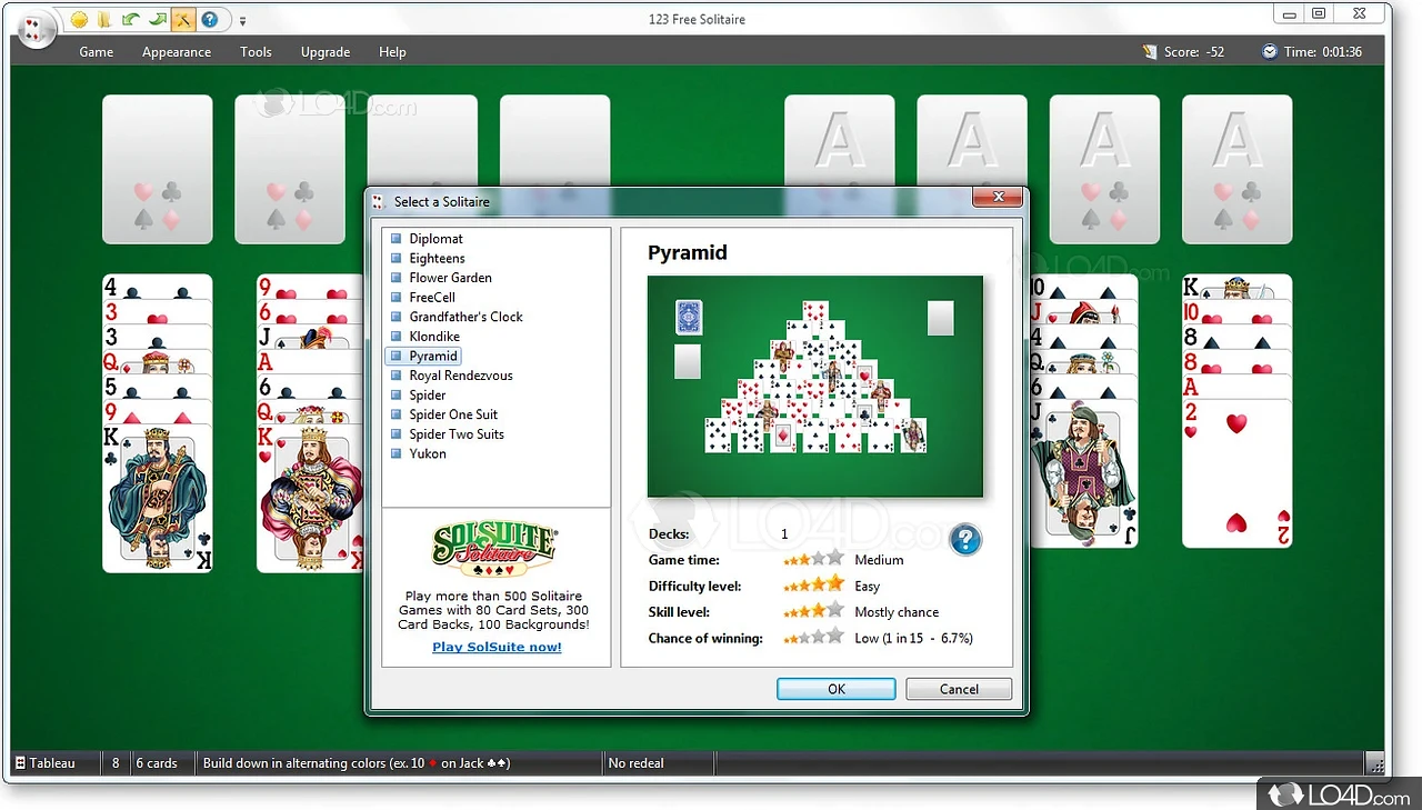 Download 123 Free Solitaire 12.0 - Baixar para PC Grátis